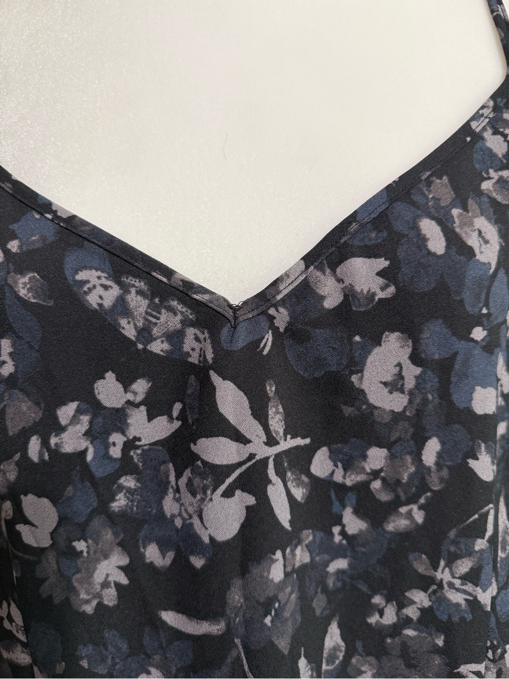 torrid Black and Gray Floral Slip Maxi Dress - Picture 4 of 16